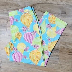 🔹️Lilly Pulitzer Multicolored Balloon Race Capri Pants Size 6